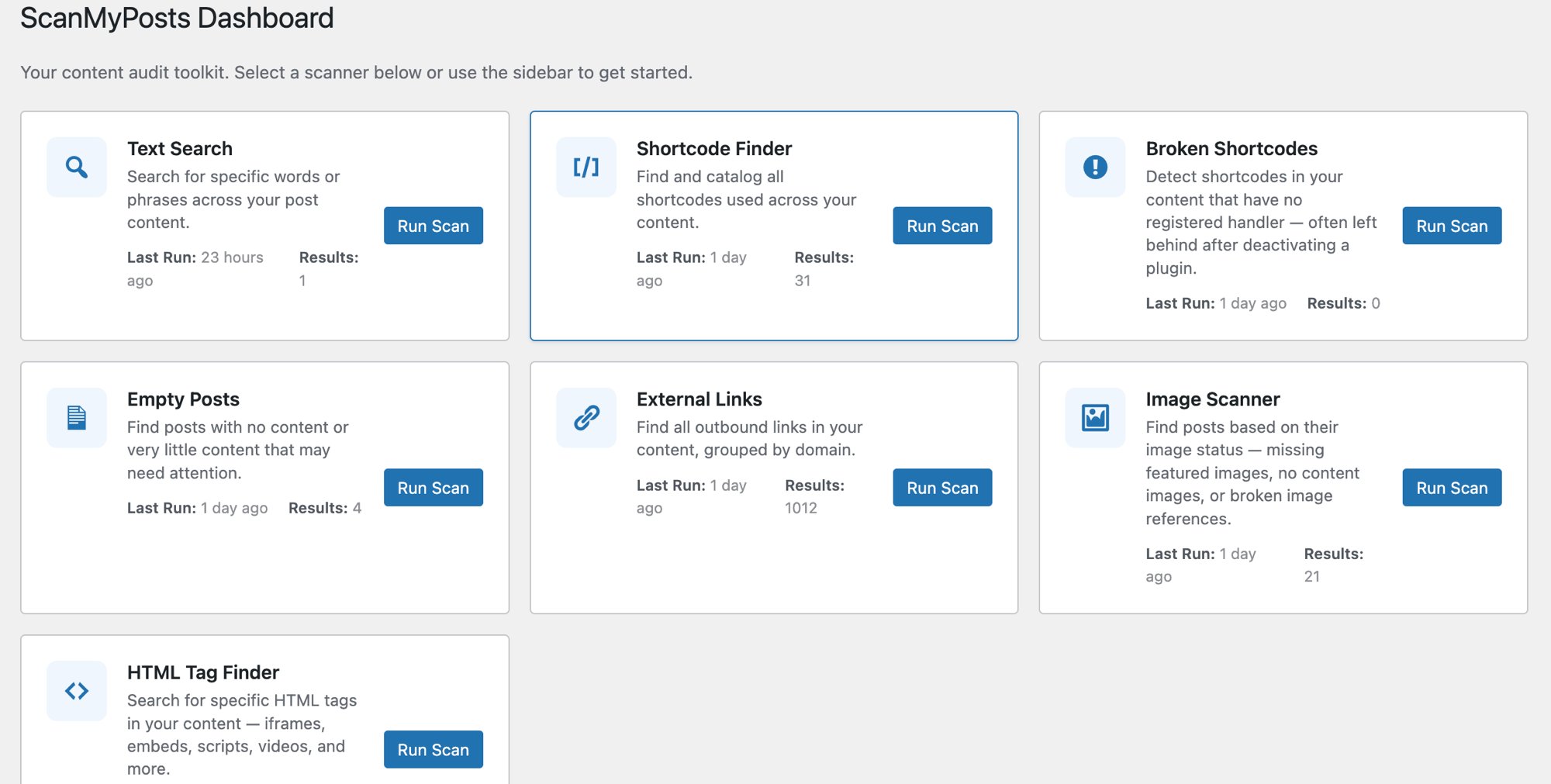 ScanMyPosts screenshot