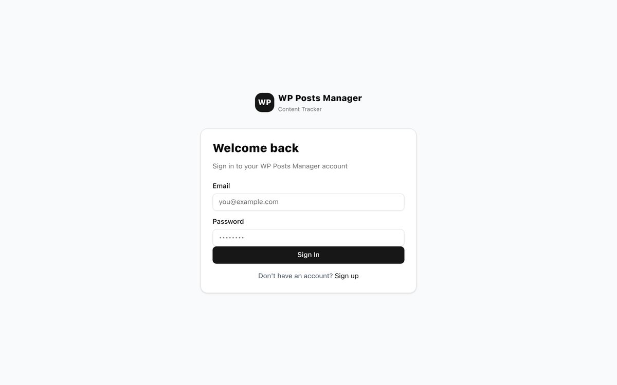 WP Posts Manager