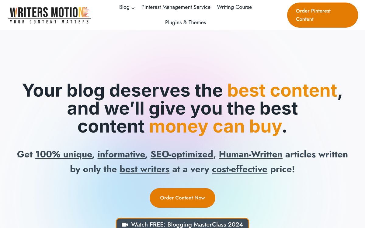 Writers Motion screenshot